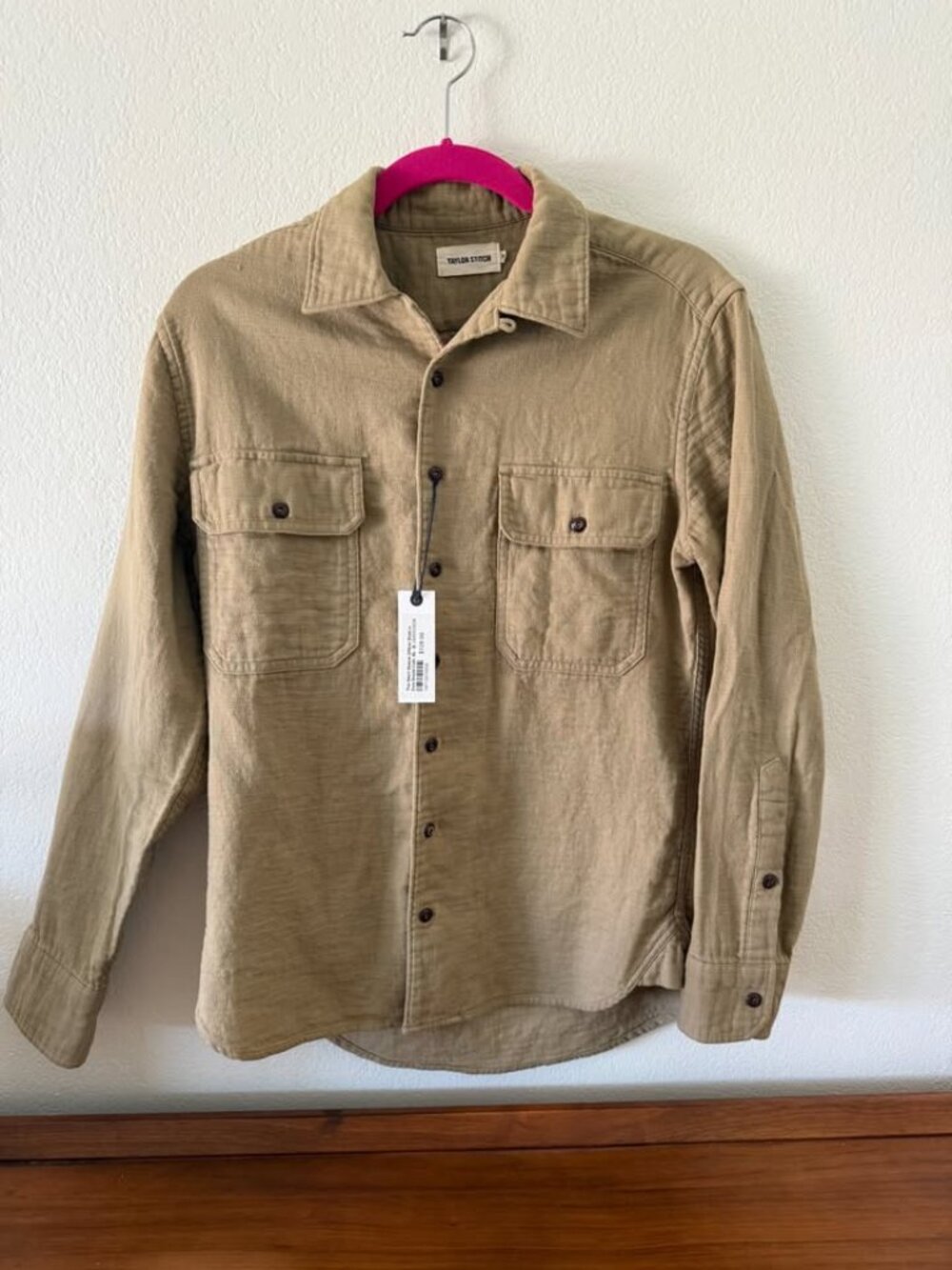 NWT Taylor Stitch The Corso - Long Sleeves Shirt, Double Cloth, Size 36 (XS)
